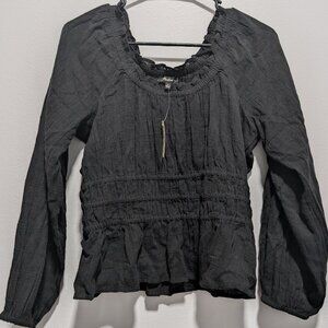 NWT Made well Poet Sleeve Lightweight Blouse